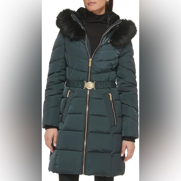 Guess Jackets & Blazers - GUESS Women's Puffer Coat with Belt